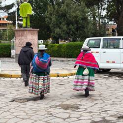 Many women of the Andes wear traditional clothes as their regular wardrobe