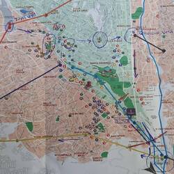 The itinerary we put together in the launderette. By cable car but with a decent walk too.