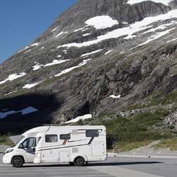 Unser Übernachtungsplatz auf den Trollstigen