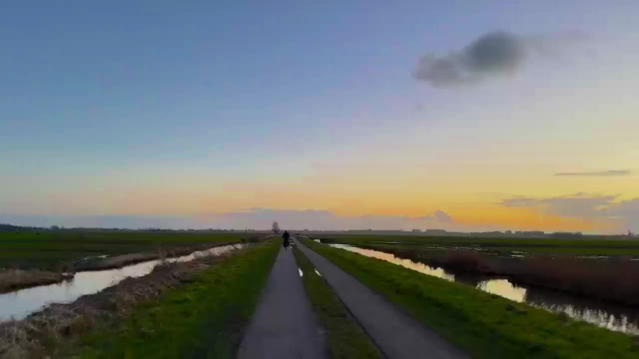Beautiful bike ride home