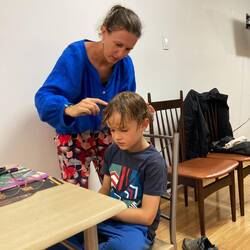 Concentration extrême pour Maman !