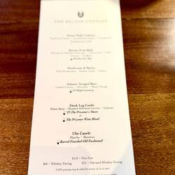 Here's our menu