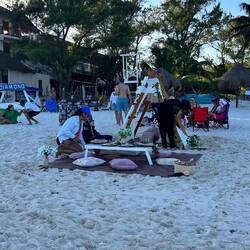 aufweniger Aufbau für Geburtstagsfeier