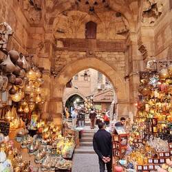 Khan El-Khalili, le bazar historique du Caire.