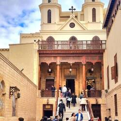 L'église Suspendue du quartier Copte du Caire (Les chrétiens d'Egypte).