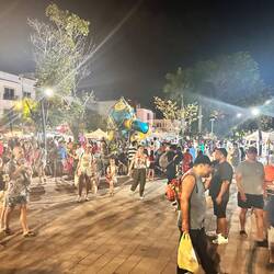 Nachtaufnahme auf dem Hauptplatz