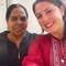 Bua (aunt) put me in a traditional dress, bindi, and Sindoor (red powder that signifies I'm married)