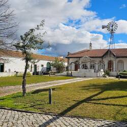 Der Innenhof dieses ehemals größten Haus in S.B.de Alportel