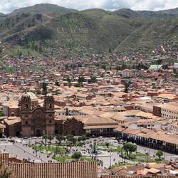 Cusco von oben ab dem Plaza San Cristobal