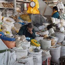 Auf dem Markt San Pedro