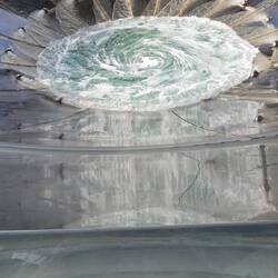 Rain Oculus, a large water feature located at the Marina Bay