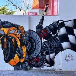 keine Frage - ein Fan - betitelt unten mit pinta o muere - male oder stirb