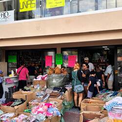 manchmal sind Läden überfüllt ...