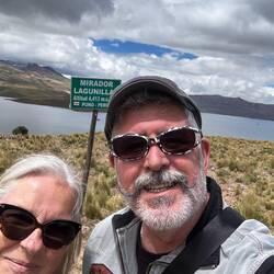 Altitude of 4,413 in the lake region. This is not Lake Titicaca