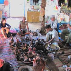 Coffee at a traditional Nubian Tea House