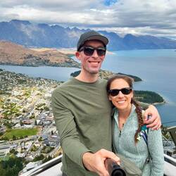 Viewing deck from the top of Queenstown Gondola