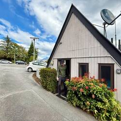 Home for the next two nights! Our new accommodations in Queenstown.