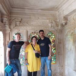 Mit Rahul und Michael