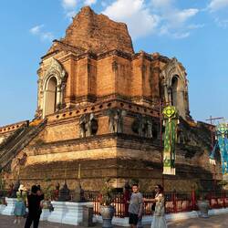 Wat Chedi Luang in der Abendsonne