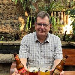 Unser erstes thailändisches Bier.