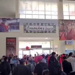 We were very impressed they'd especially put a band on in the airport for our arrival in Sucre.