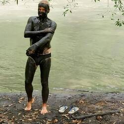 No a gscheids Schlammbad im Rio Negro und weida geht's