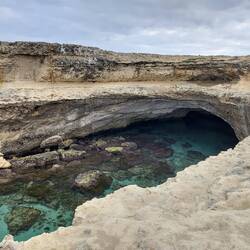 Die Grotte, eine eingestürzte Karsthöhle