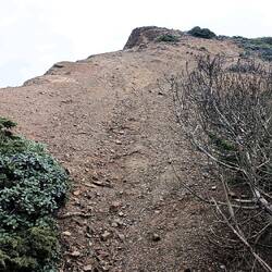 Letzter Abschnitt für den Aufstieg vom Praia da Cordoama
