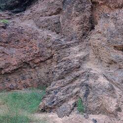 Kletterei rauf vom Praia da Muracao