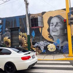 Ein Viertel mit vielen Murals.