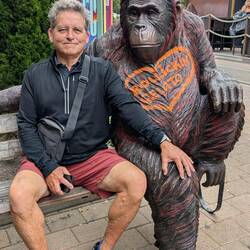 Liz has picked up a good tan on the tour