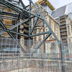 Rebuilding of the cathedral has stalled due to lack of cash
