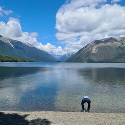 Chlini Erfröschig im Lake Rotoiti noch de Wanderig
