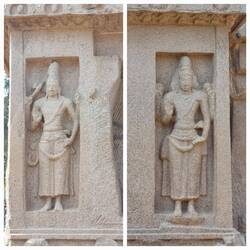 Dharmaraja Ratha; carved niche figures