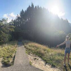 Green Lake links und Blue Lake rechts