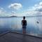 Lake Rotorua und ich, weil Richie schimpft, dass ich nie auf Fotos zu sehen bin