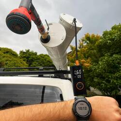 Der Druck von 1 bar war nach 10min noch auf 0,6 bar