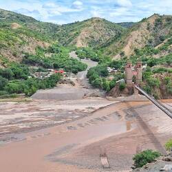 Bridge over the river Pilcomayo.
