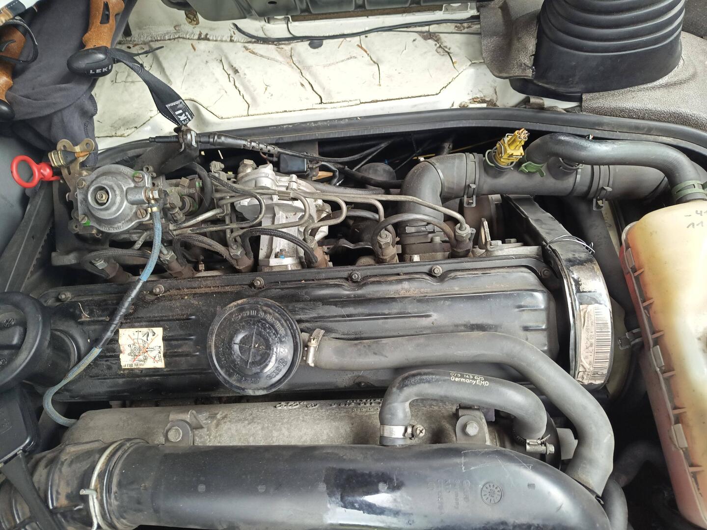 Der Motor ist sauber und trocken...