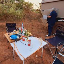 Geburtstagsfeier im Buschcamp