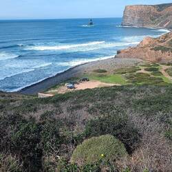 Es geht wieder runter zum Praia do Canal