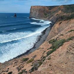 Nach dem Aufstieg vom Praia do Canal