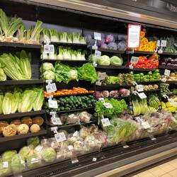 Ein Traum, die Gemüse Abteilung im Supermarkt