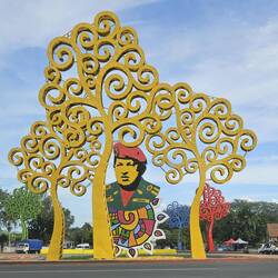 Denkmal für Hugo Chavez, Expräsident von Venezuela