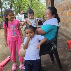 Angekommen bei der Familie von Maria, die 19 Jahre für die Familie meiner Gastgeber gearbeitet hat