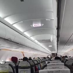 They humidifier tge aircraft on our flight!! Who knew??
