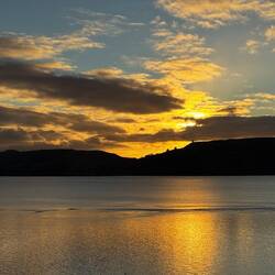 Beautiful sunrise at Port Chalmers this morning