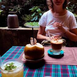 coconut and coconut coffee