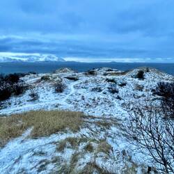 View from the point looking out to sea