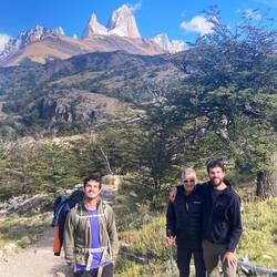 Con el Fitz Roy de fondo